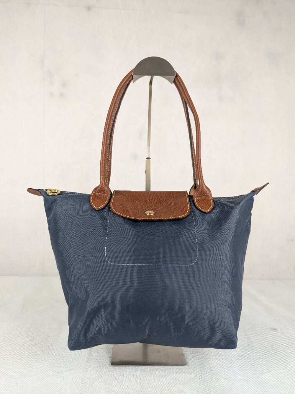 Longchamp Le Pliage Gray Nylon Handbag | Classic Tote | Everyday Essential